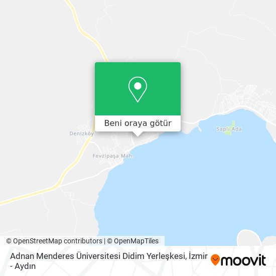 Adnan Menderes Üniversitesi Didim Yerleşkesi harita