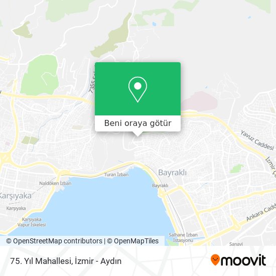75. Yıl Mahallesi harita