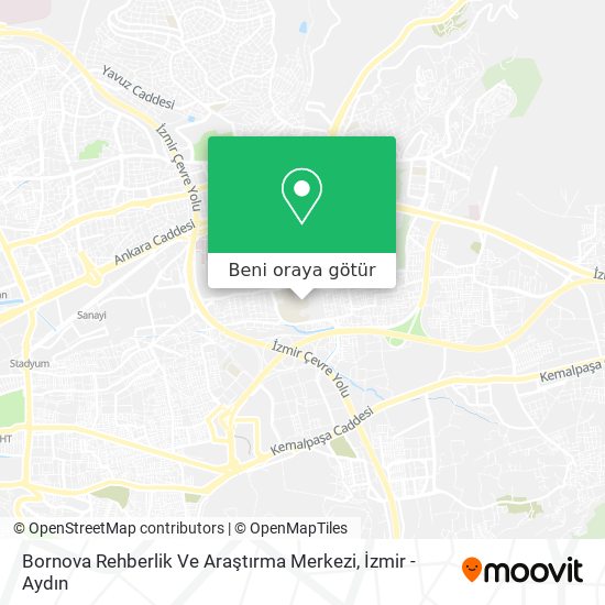 Bornova Rehberlik Ve Araştırma Merkezi harita