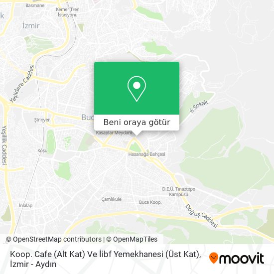 Koop. Cafe (Alt Kat) Ve İibf Yemekhanesi (Üst Kat) harita