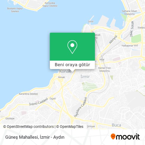 Güneş Mahallesi harita