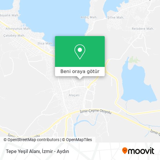 Tepe Yeşil Alanı harita