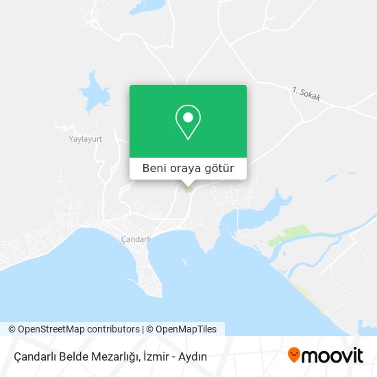 Çandarlı Belde Mezarlığı harita