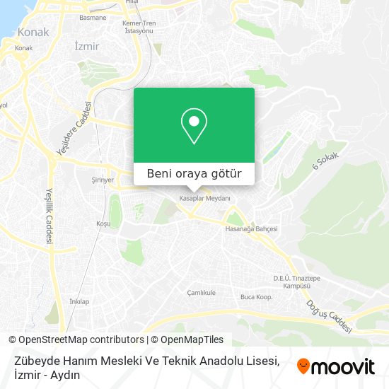 Zübeyde Hanım Mesleki Ve Teknik Anadolu Lisesi harita