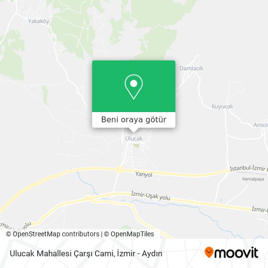 Ulucak Mahallesi Çarşı Cami harita