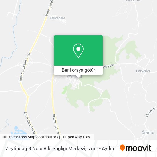 Zeytindağ 8 Nolu Aile Sağlığı Merkezi harita