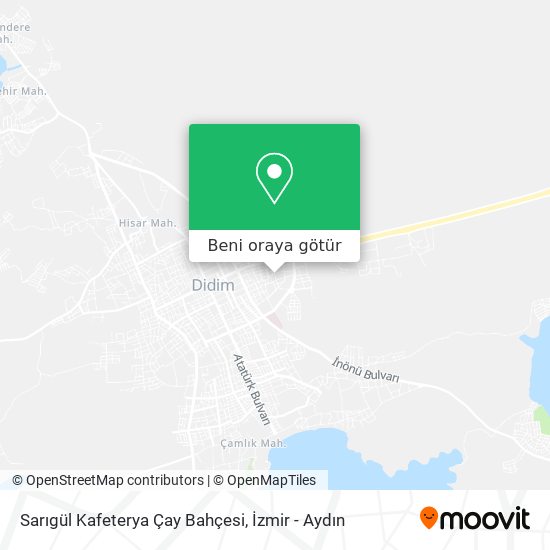 Sarıgül Kafeterya Çay Bahçesi harita