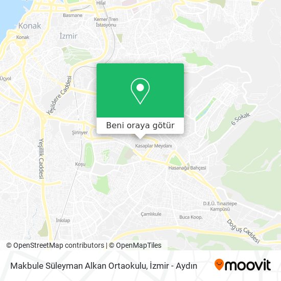 Makbule Süleyman Alkan Ortaokulu harita