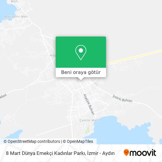 8 Mart Dünya Emekçi Kadınlar Parkı harita