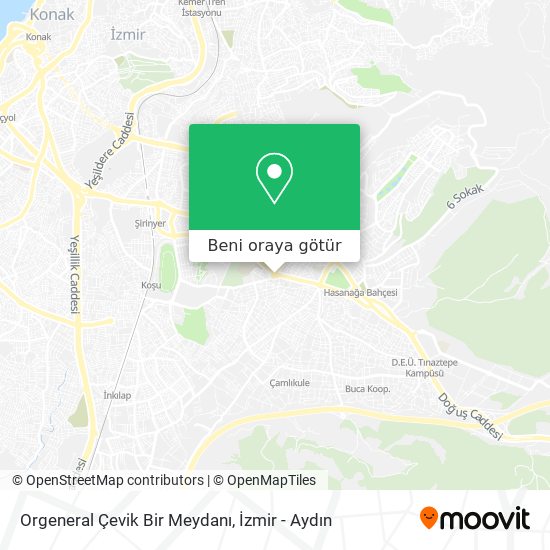 Orgeneral Çevik Bir Meydanı harita