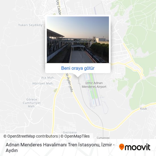 Adnan Menderes Havalimanı Tren İstasyonu harita