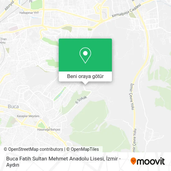 Buca Fatih Sultan Mehmet Anadolu Lisesi harita