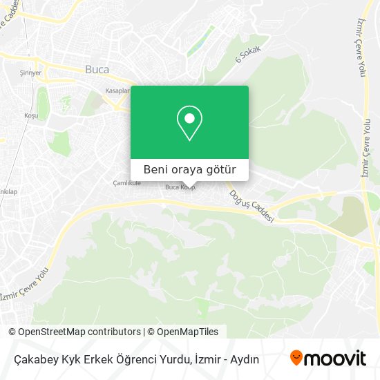 Çakabey Kyk Erkek Öğrenci Yurdu harita
