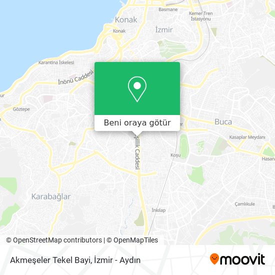 Akmeşeler Tekel Bayi harita