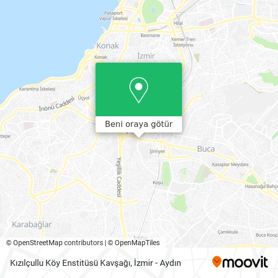 Kızılçullu Köy Enstitüsü Kavşağı harita