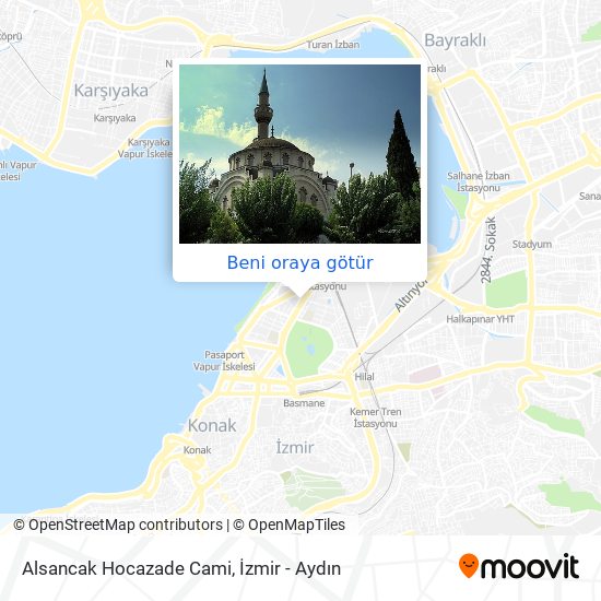 Alsancak Hocazade Cami harita