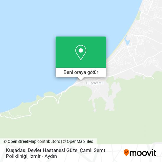 Kuşadası Devlet Hastanesi Güzel Çamlı Semt Polikliniği harita