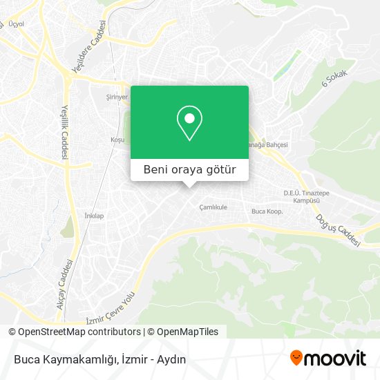 Buca Kaymakamlığı harita