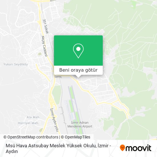 Msü Hava Astsubay Meslek Yüksek Okulu harita