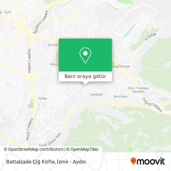 Battalzade Çiğ Köfte harita