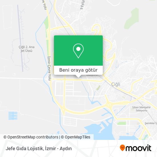Jefe Gıda Lojistik harita