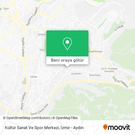 Kültür Sanat Ve Spor Merkezi harita