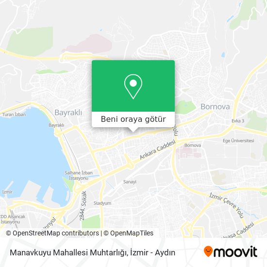 Manavkuyu Mahallesi Muhtarlığı harita