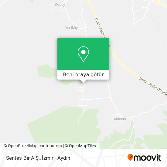 Sentes-Bir A.Ş. harita