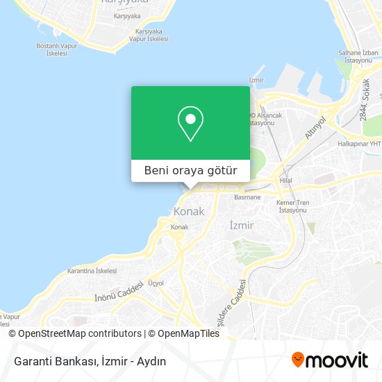 Garanti Bankası harita