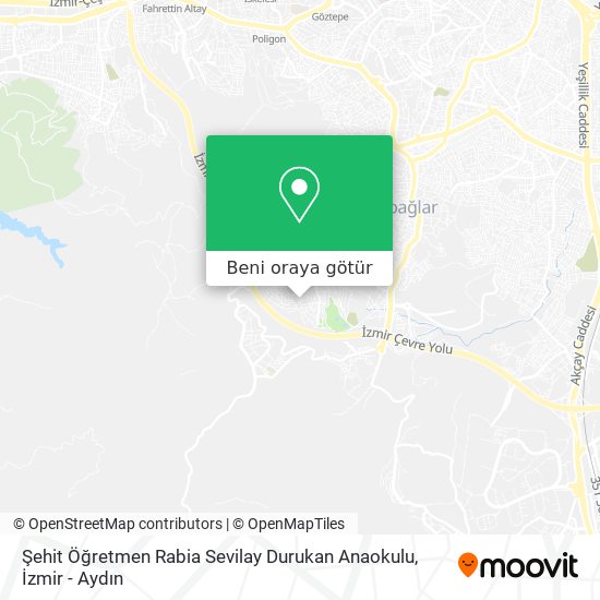 Şehit Öğretmen Rabia Sevilay Durukan Anaokulu harita