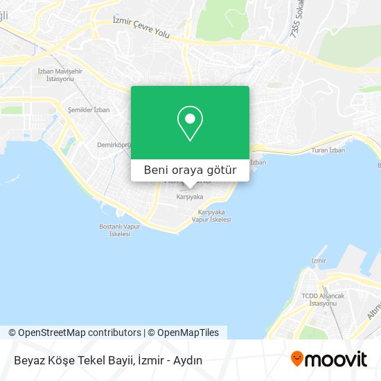 Beyaz Köşe Tekel Bayii harita