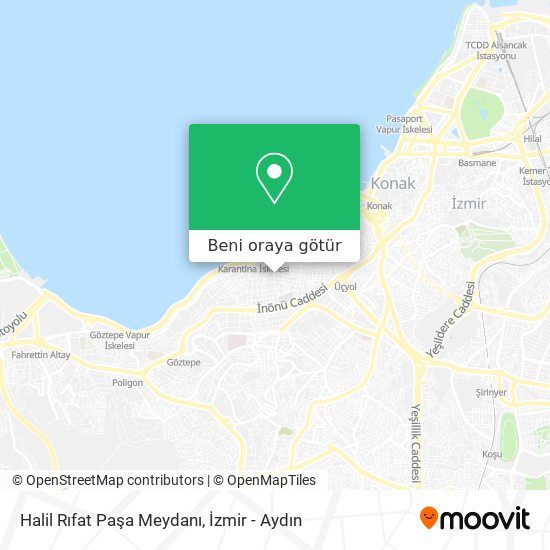 Halil Rıfat Paşa Meydanı harita