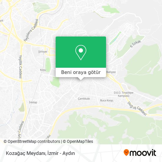 Kozağaç Meydanı harita