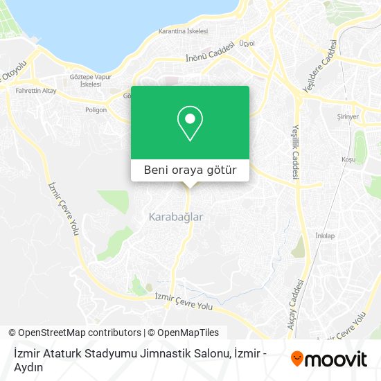 İzmir Ataturk Stadyumu Jimnastik Salonu harita