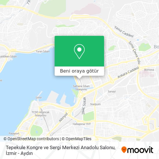 Tepekule Kongre ve Sergi Merkezi Anadolu Salonu harita