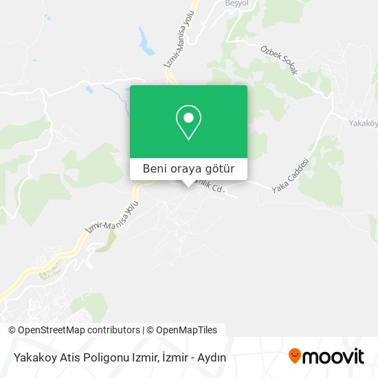 Yakakoy Atis Poligonu Izmir harita