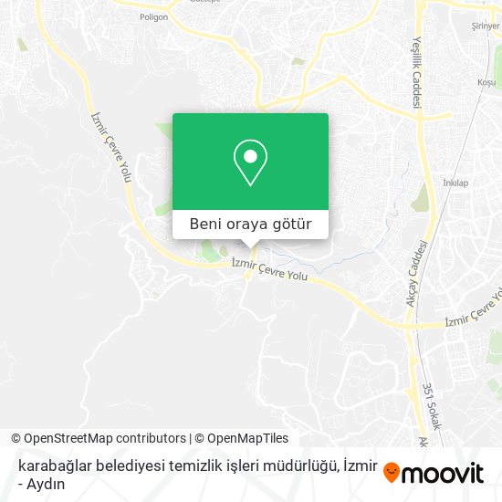 karabağlar belediyesi temizlik işleri müdürlüğü harita
