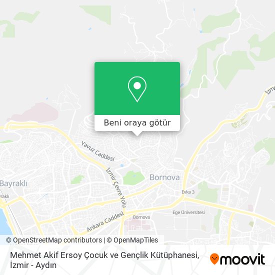 Mehmet Akif Ersoy Çocuk ve Gençlik Kütüphanesi harita