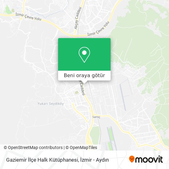 Gaziemir İlçe Halk Kütüphanesi harita