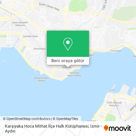 Karşıyaka Hoca Mithat İlçe Halk Kütüphanesi harita