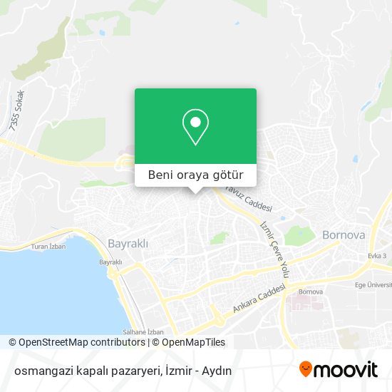 osmangazi kapalı pazaryeri harita