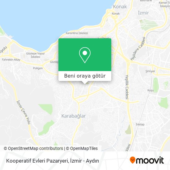 Kooperatif Evleri Pazaryeri harita