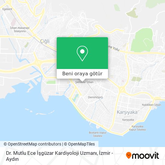 Dr. Mutlu Ece İşgüzar Kardiyoloji Uzmanı harita