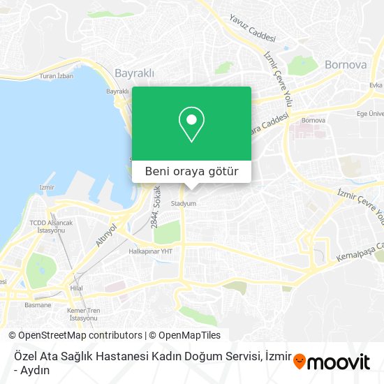 Özel Ata Sağlık Hastanesi Kadın Doğum Servisi harita