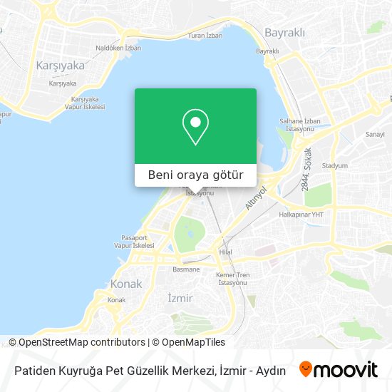 Patiden Kuyruğa Pet Güzellik Merkezi harita