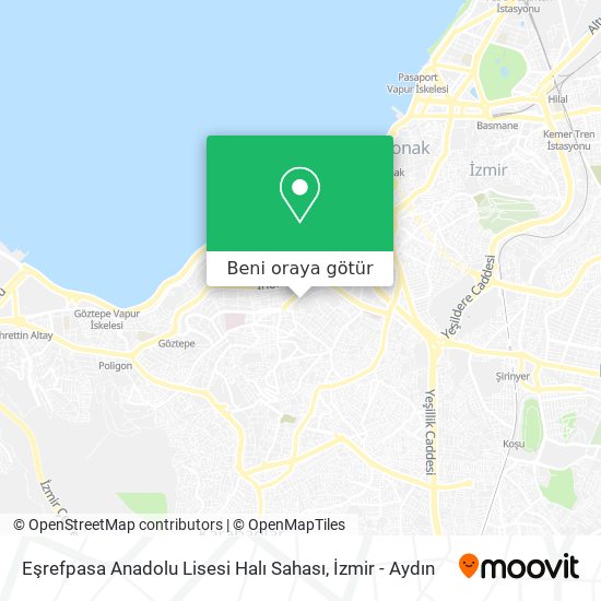 Eşrefpasa Anadolu Lisesi Halı Sahası harita