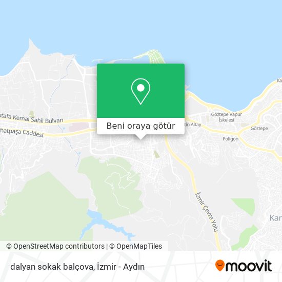 dalyan sokak balçova harita