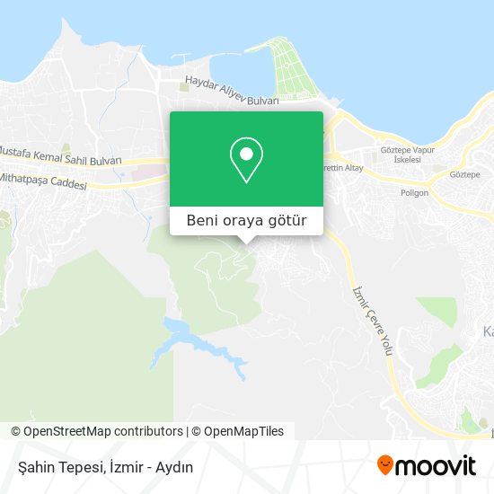 Şahin Tepesi harita