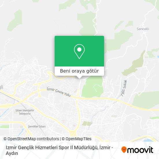 Izmir Gençlik Hizmetleri Spor Il Müdürlüğü harita