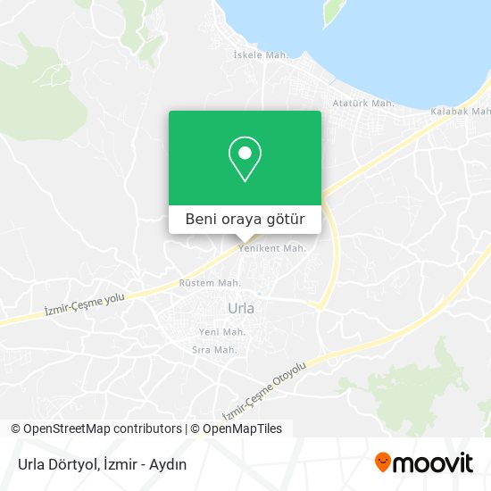 Urla Dörtyol harita